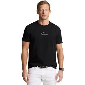 Polo Ralph Lauren t-shirt effen zwart normale fit