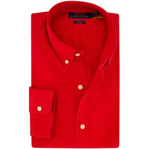 Polo Ralph Lauren casual overhemd katoen slim fit rood