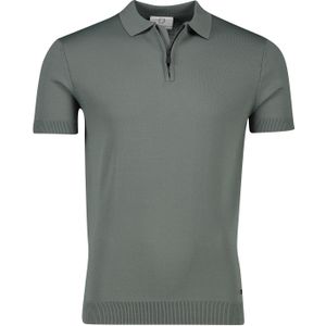 Born With Appetite polo normale fit groen rits