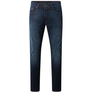 Pierre Cardin pantalon 5-p effen donkerblauw normale fit denim