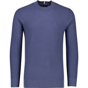 Tommy Hilfiger trui blauw ronde hals katoen