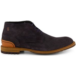 Navy Floris van Bommel nette schoenen effen leer