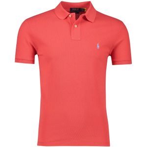 POLO Ralph Lauren Slim Fit Polo met Logo Rood