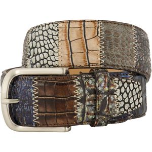 Riem Lindenmann patchwork bruin leer