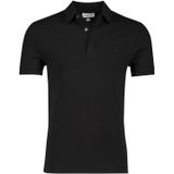 Lacoste polo zwart 3-knoops katoen regular fit