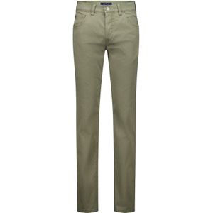 Olijfgroene Gardeur 5-pocket katoen modern fit