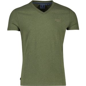 Superdry t-shirt gemeleerd groen