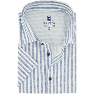 Desoto overhemd slim fit lichtblauw gestreept