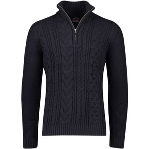 trui Superdry donkerblauw wol effen