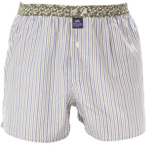 Mc Alson boxershort bloemenband wit gestreept