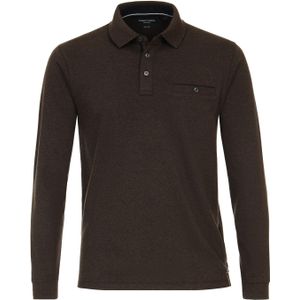 Casa Moda Polo LS Bruin - Heren - Longsleeve polo