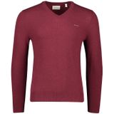 Gant trui rood normale fit v-hals