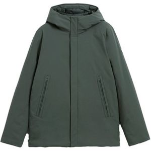 Elvine softshell winterjas Vhinner groen effen rits normale fit