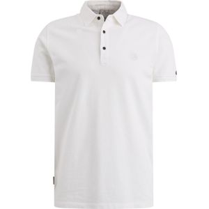 Cast Iron poloshirt normale fit wit effen katoen