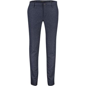 Alberto gemêleerd chino blauw wol