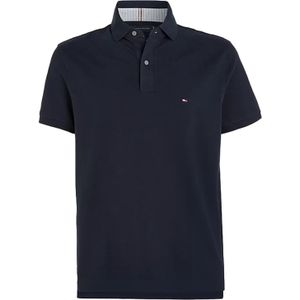 katoenen Tommy Hilfiger polo Big&Tall donkerblauw