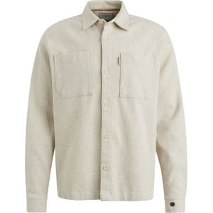 Cast Iron Overshirt normale fit effen beige