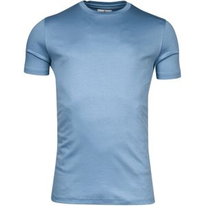 Thomas Maine 100% katoen t-shirt blauw korte mouw