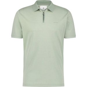 State of Art poloshirt Regular fit groen met rits