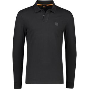 Boss polo slim fit zwart katoen