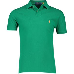 Groene Polo Ralph Lauren polo Slim Fit effen katoen