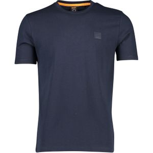 T-shirts Hugo Boss blauw effen