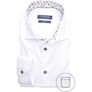 Overhemd Ledub wit strijkvrij Modern Fit