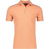 Portofino polo normale fit oranje effen katoen