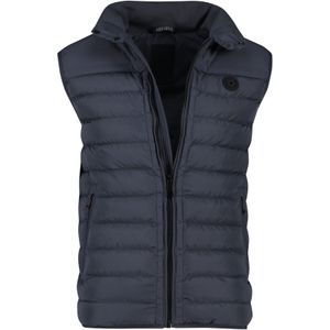 Airforce bodywarmer navy normale fit effen rits + knoop