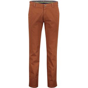 Meyer broek chino Rio oranje effen katoen