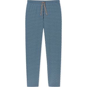 Blauwe Schiesser pyjamabroek geprint katoen