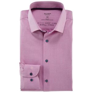 Overhemd Olymp Level Five extra slim fit roze effen katoen