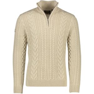 Superdry sweater ecru structuur