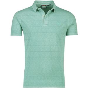 Superdry polo gestreept groen