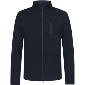 Profuomo zomerjas navy effen rits normale fit