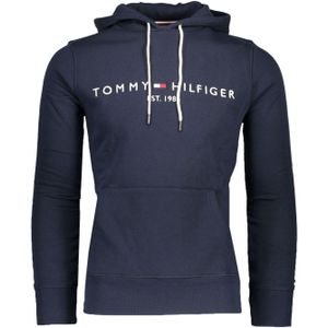 Tommy Hilfiger hoodie donkerblauw effen