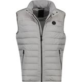 Airforce bodywarmer grijs effen rits + knoop normale fit