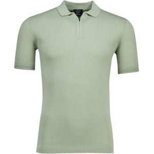 groene effen Genti polo normale fit