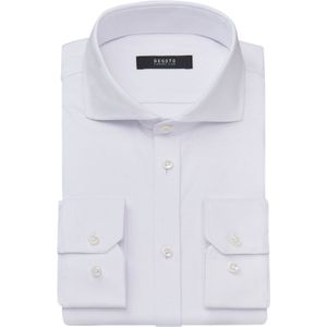 Desoto business overhemd effen wit katoen slim fit