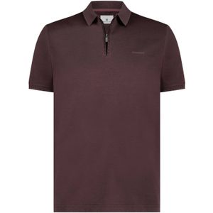 State of Art poloshirt katoen bordeaux effen