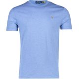 Ralph Lauren t-shirt Custom Slim Fit blauw ronde hals