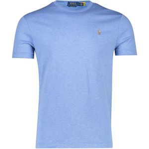 Ralph Lauren t-shirt Custom Slim Fit blauw ronde hals