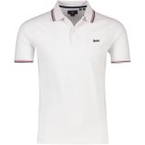 Superdry polo wit/rood met logo