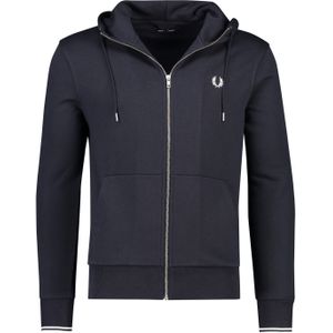 Fred Perry vest donkerblauw capuchon