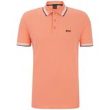 Oranje polo Hugo Boss Paddy normale fit effen katoen