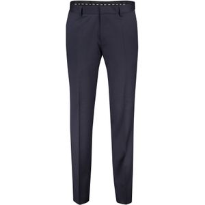 Hugo Boss pantalon mix en match donkerblauw effen synthetisch Genius