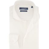 Ledub overhemd mouwlengte 7 wit effen linnen