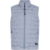 Cavallaro bodywarmer lichtblauw effen rits slim fit