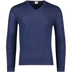 Olymp Level 5 trui v-hals donkerblauw wol