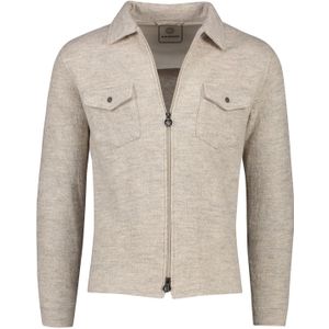 Blue Industry overshirt beige gemeleerd